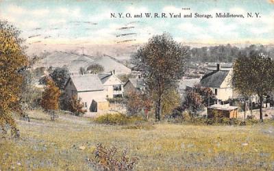 NYO & WRR Yard and Storage Middletown, New York Postcard