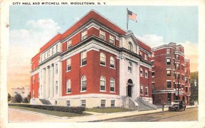 City Hall Middletown, New York Postcard