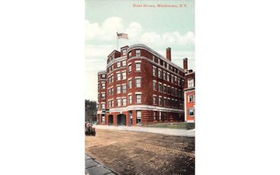 Hotel Brown Middletown, New York Postcard