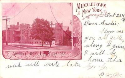 Armory Middletown, New York Postcard