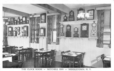 Clock Room Middletown, New York Postcard