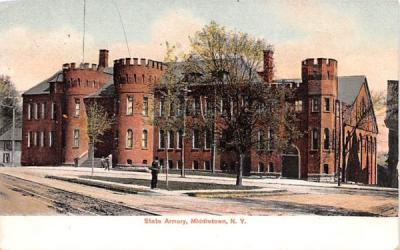 State Armory Middletown, New York Postcard
