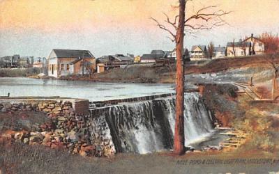 Mill Pond & Electric Light Plant Middletown, New York Postcard
