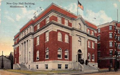 New City Hall Building Middletown, New York Postcard