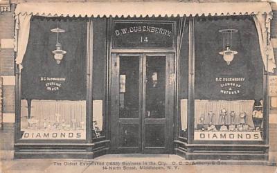 DW Dusenberry Diamonds Middletown, New York Postcard