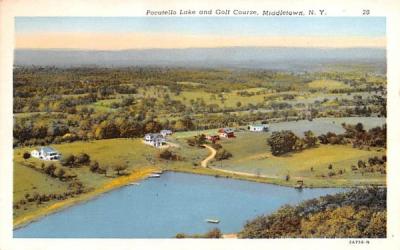 Pocatello Lake & Golf Course Middletown, New York Postcard