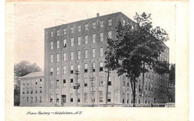 Piano Factory Middletown, New York Postcard