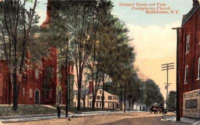 Orchard Street Middletown, New York Postcard