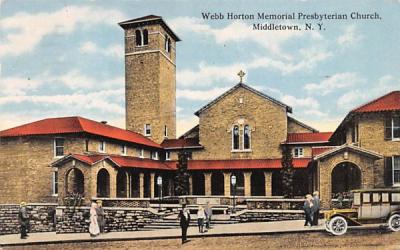Webb Horton Memorial Presbyterian Church Middletown, New York Postcard