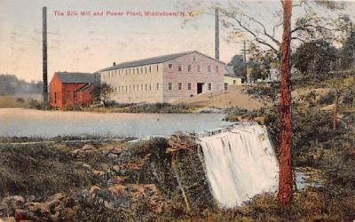 Silk Mill & Power Plant Middletown, New York Postcard