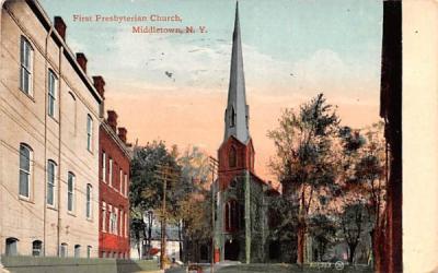 First Presbyterian Church Middletown, New York Postcard