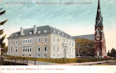Parochial School Middletown, New York Postcard
