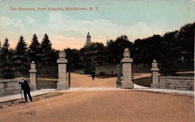 State Hopsital Middletown, New York Postcard