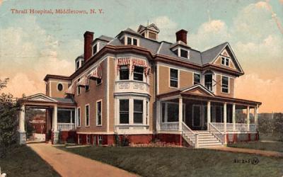 Thrall Hospital Middletown, New York Postcard