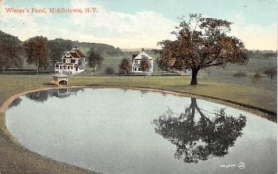 Wisner's Pond Middletown, New York Postcard