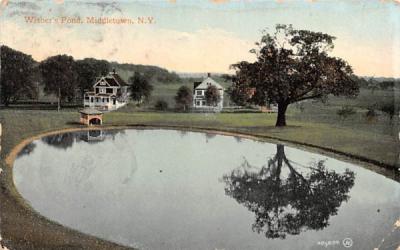 Wisner's Pond Middletown, New York Postcard