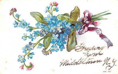 Flowers Middletown, New York Postcard