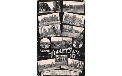 Views of Middletown, New York Postcard