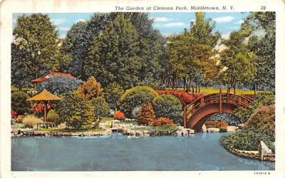 Garden Middletown, New York Postcard