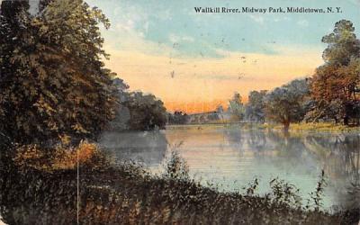 Wallkill River Middletown, New York Postcard