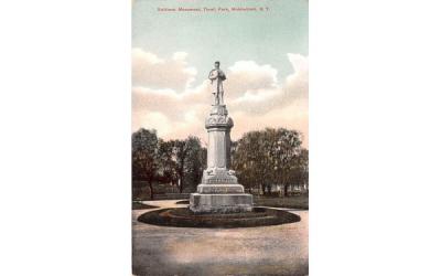 Soldiers' Monument Middletown, New York Postcard