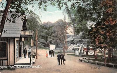 Midway Park Middletown, New York Postcard