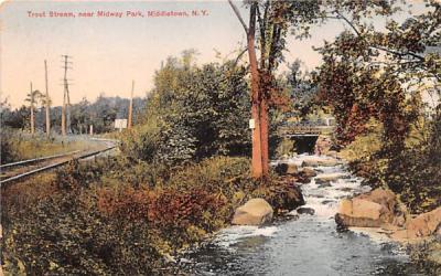 Trout Stream Middletown, New York Postcard