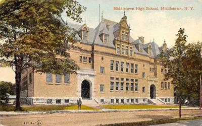 Middletown High School New York Postcard