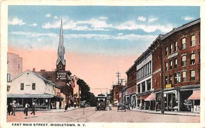 East Main Street Middletown, New York Postcard