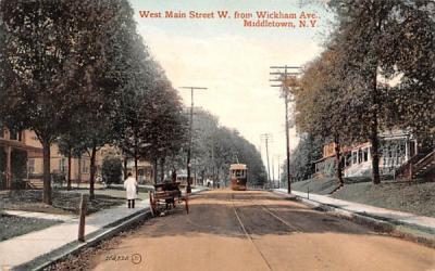 West Main Street Middletown, New York Postcard