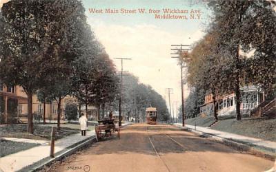 West Main Street Middletown, New York Postcard
