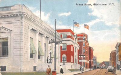 James Street Middletown, New York Postcard