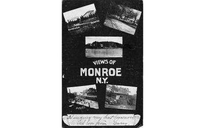 Main Street Monroe, New York Postcard