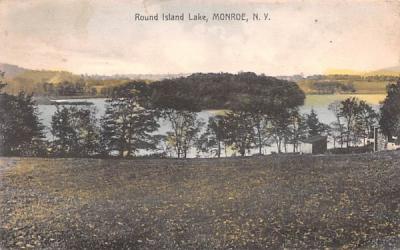 Round Island Lake Monroe, New York Postcard