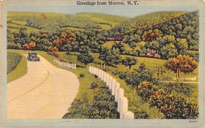 Greetings from Monroe, New York Postcard