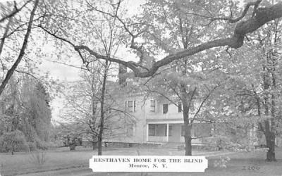 Resthaven Home for the Blind Monroe, New York Postcard