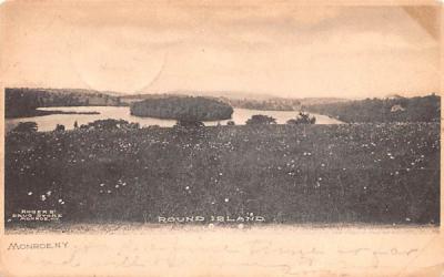 Round Island Monroe, New York Postcard