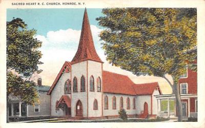 Sacred Heart RC Church Monroe, New York Postcard