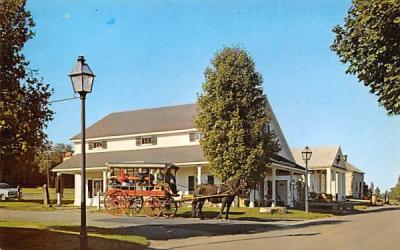 Information Center with Horse & Wagon Monroe, New York Postcard