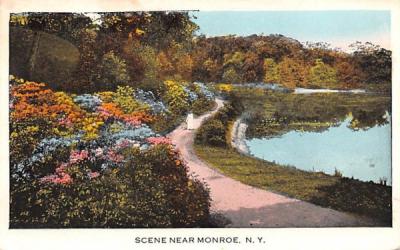 Road Scene Monroe, New York Postcard