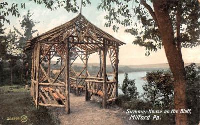 Summer House on the Bluff Milford, New York Postcard