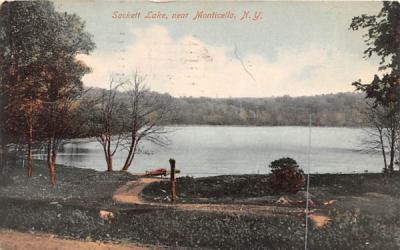 Sackett Lake Monticello, New York Postcard