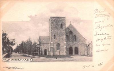 St Peter's RC Church Monticello, New York Postcard
