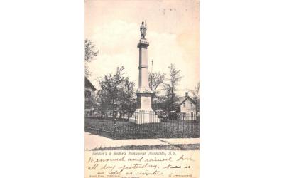 Soldier's & Sailor's Monument Monticello, New York Postcard