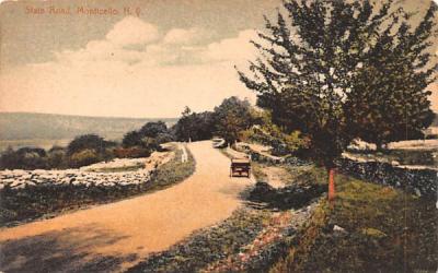 State Road Monticello, New York Postcard
