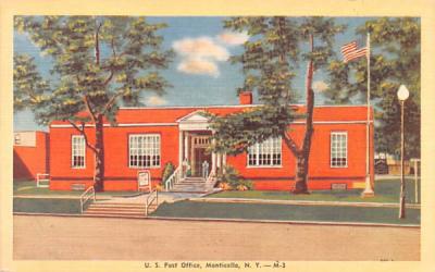 US Post Office Monticello, New York Postcard