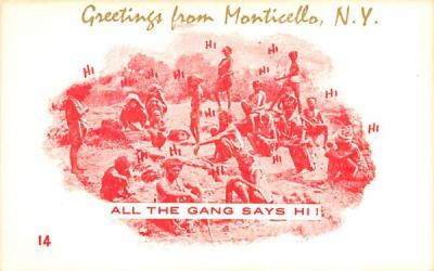 Greetings from Monticello, New York Postcard