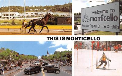 Welcome to Monticello New York Postcard