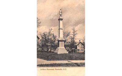 Soldiers Monument Monticello, New York Postcard