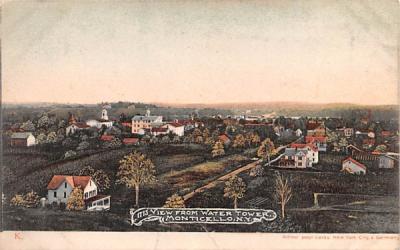 View from Water Tower Monticello, New York Postcard